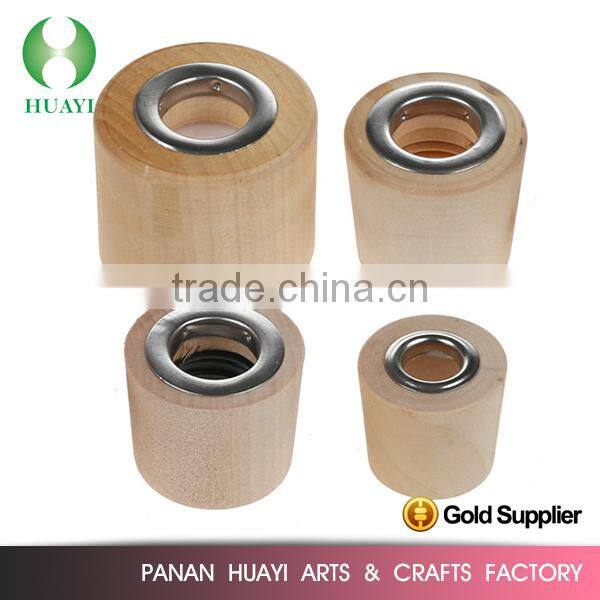 Natural color perfume wooden cap for glass bottle