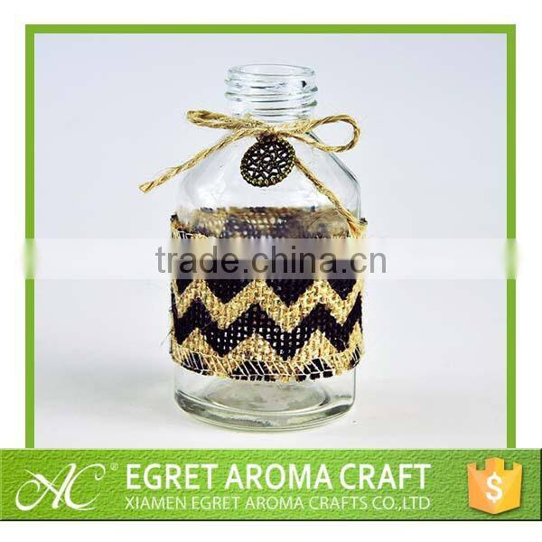 Nice design and decorative factory direct sale ecofriend reed diffuser glass bottle