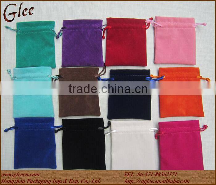 cheap suede fabric bag for jewelry packing