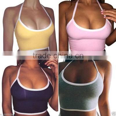 summer lovely candy color sport tank top vest