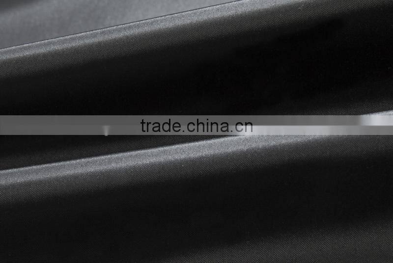 Manufacturer From Jiangxi Men's Waterproof Jacket Black Color Open Fly with Zipper 100% Polyester AC Coated With 1x1 Rib