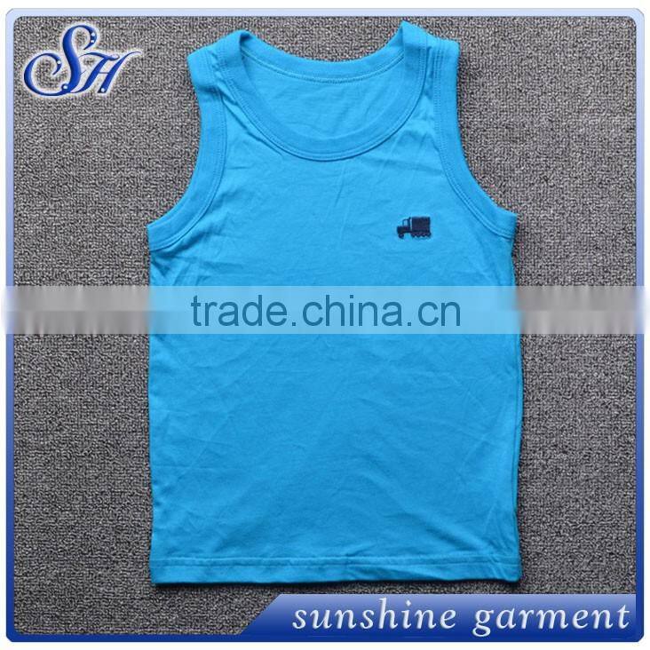 YS0153 Hot Sale Color stripe Plastic Kids T-shirt