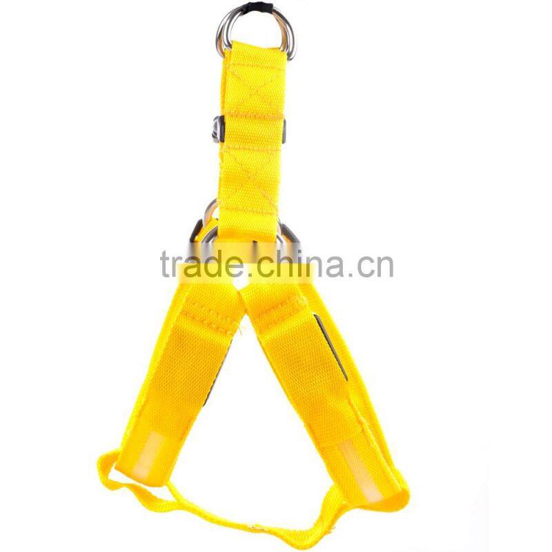 HFR-TL02 The pet luminous dog rope toy harness LED light