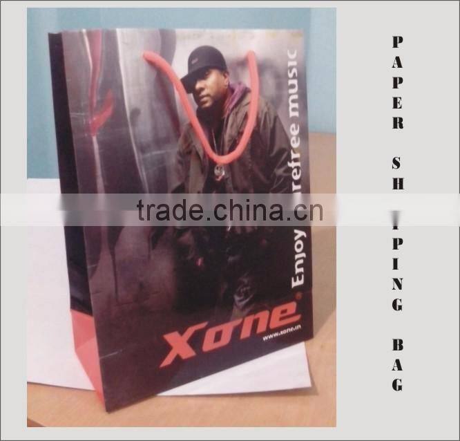 Paper Bag with rope handle for Mobile Stores