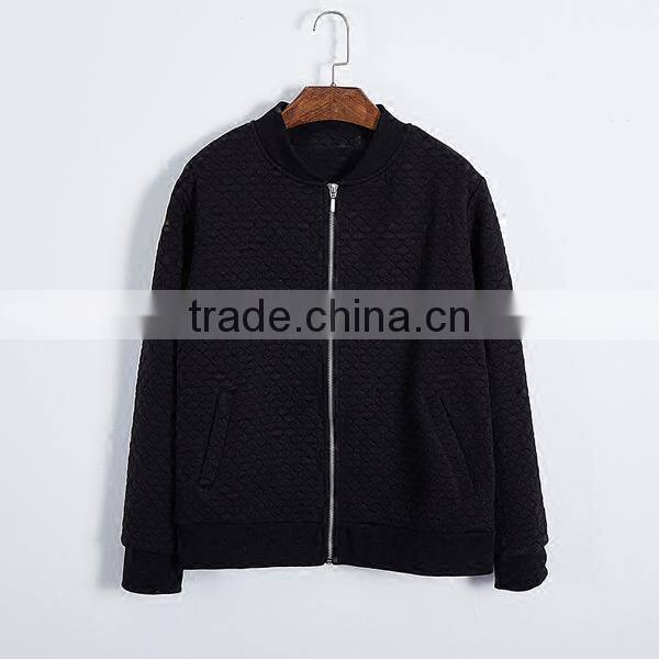 100%cotton runway casual baseball cloth jacket