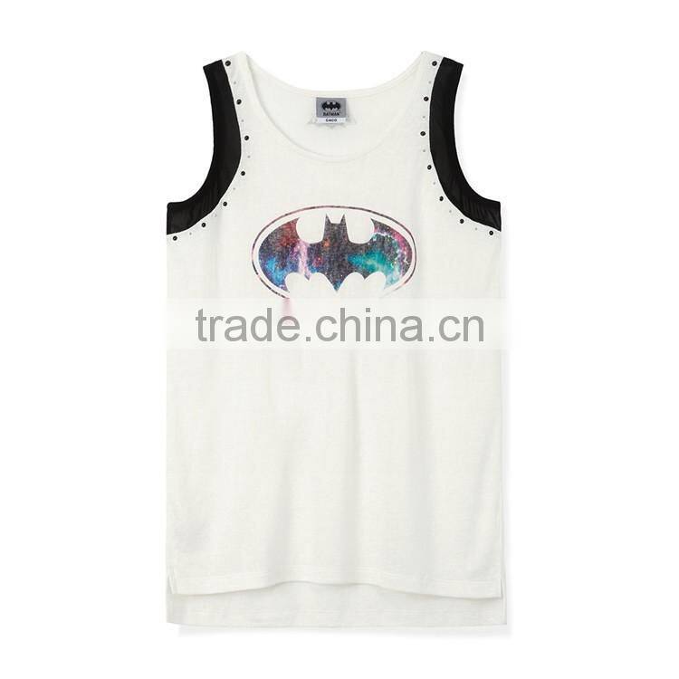 Design latest fashion women custom printed crop tops