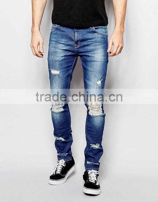 design your own brand jeans ripped jeans men new pattern jeans