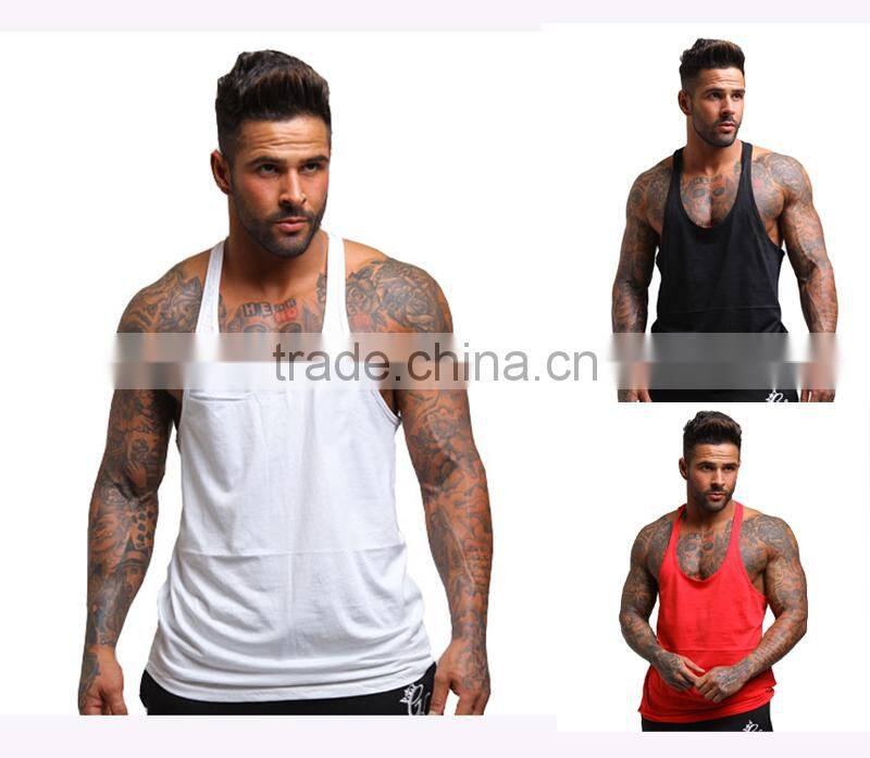 blank mens gym stringer, fitted gym stringer man