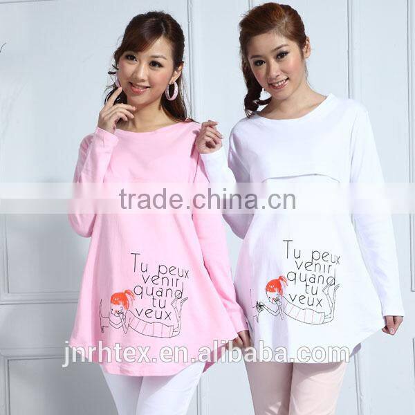 Comfortable 100%cotton printed maternity,maternity clothes in Shandong