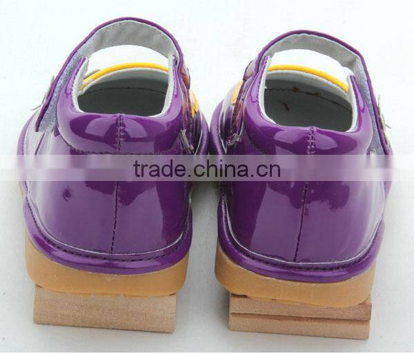 Fancy handmade high quality toddler squeaky shoes