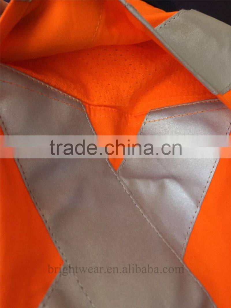 Hi vis long sleeve safety shirt with reflective tape for Australia