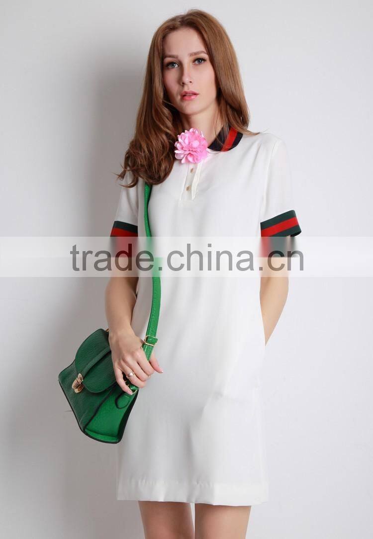 unique bulk girls students longline fancy polo shirt dress shirt