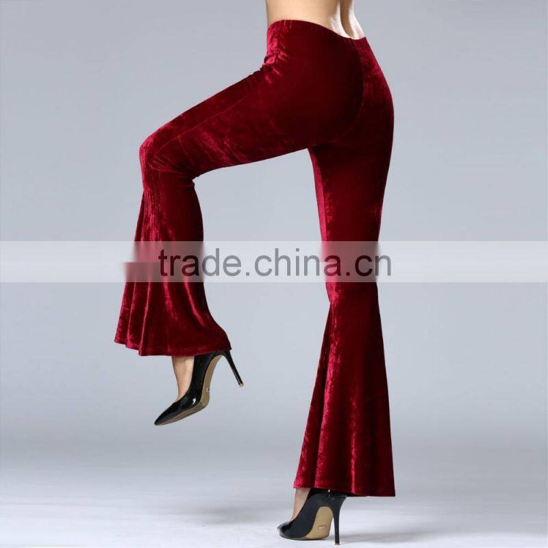 China factory wholesale cheap new design bottom pants women loose pants for sale 2017