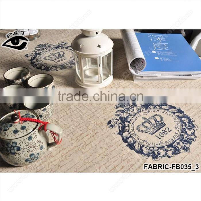 Vintage canvas textile cotton indian embroidered curtain fabric for household