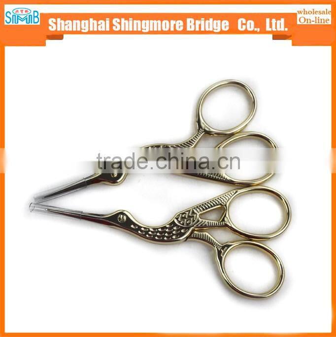 2017 alibaba china supplier hot sales good quality overgild crane scissors with cheap price