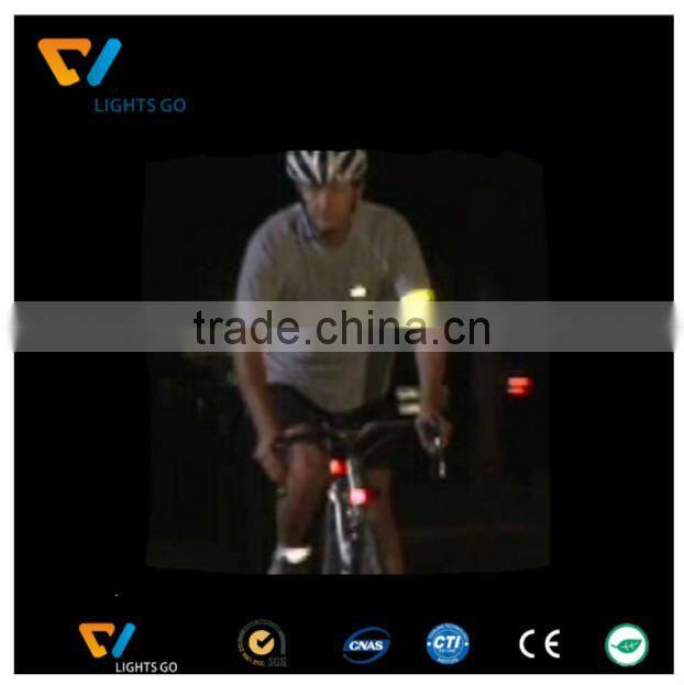 Custom fluorescent green sports theme reflective safety warning reflective band for promotion