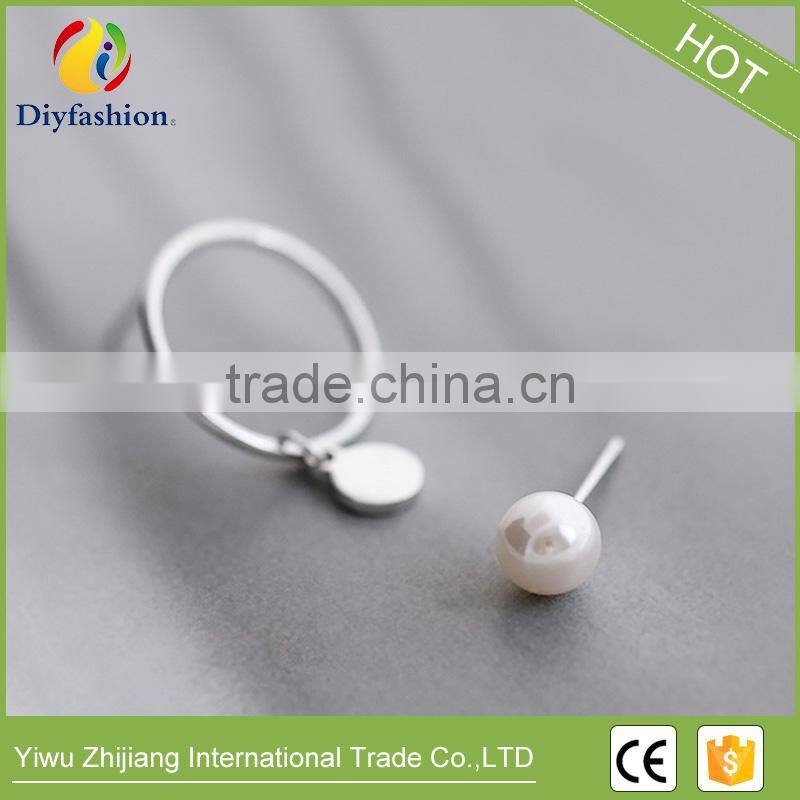 2017 New 925 Sterling Silver Imitation Pearl Earring Stud Jewelry