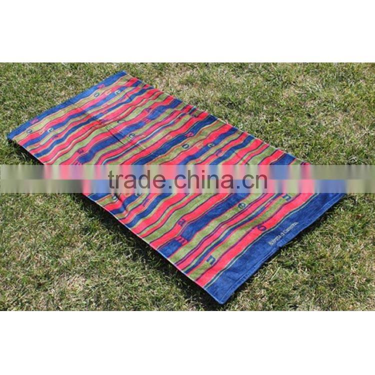 100% cottonreactive printed beach towel backpack chair covers