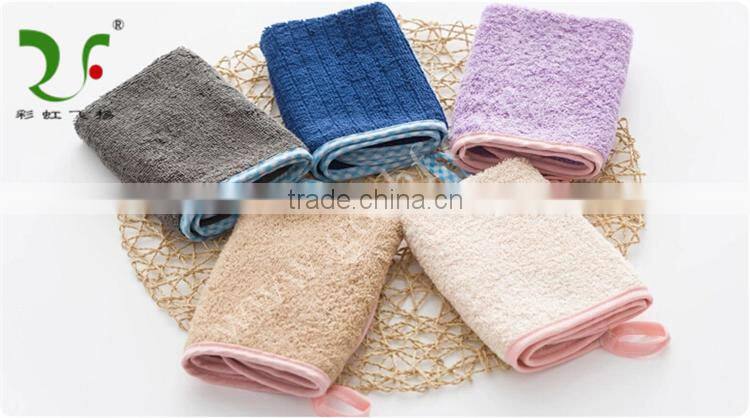 High quality 100% cotton woven fabric banded hand towel