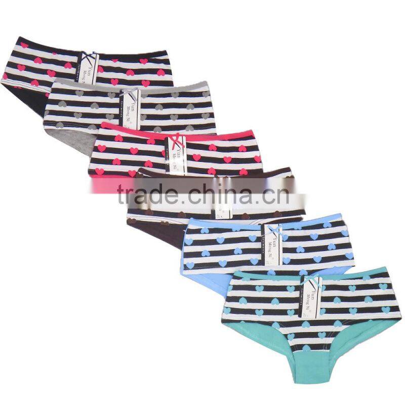 solid color lace women cotton brief panties/yje wholesale plus size sexy cotton breathable underwea panties/mulit color