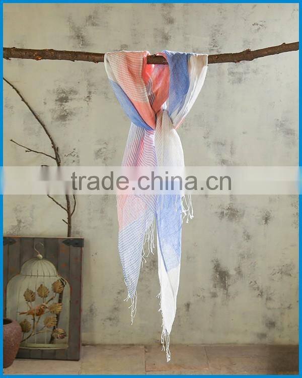 Japan hot selling fashion colourful stripe scarf