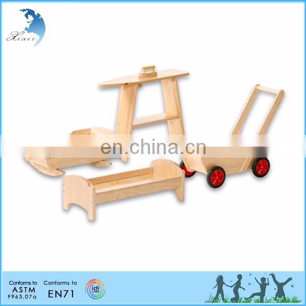 Wholesale nursery school montessori equipment wooden toy train