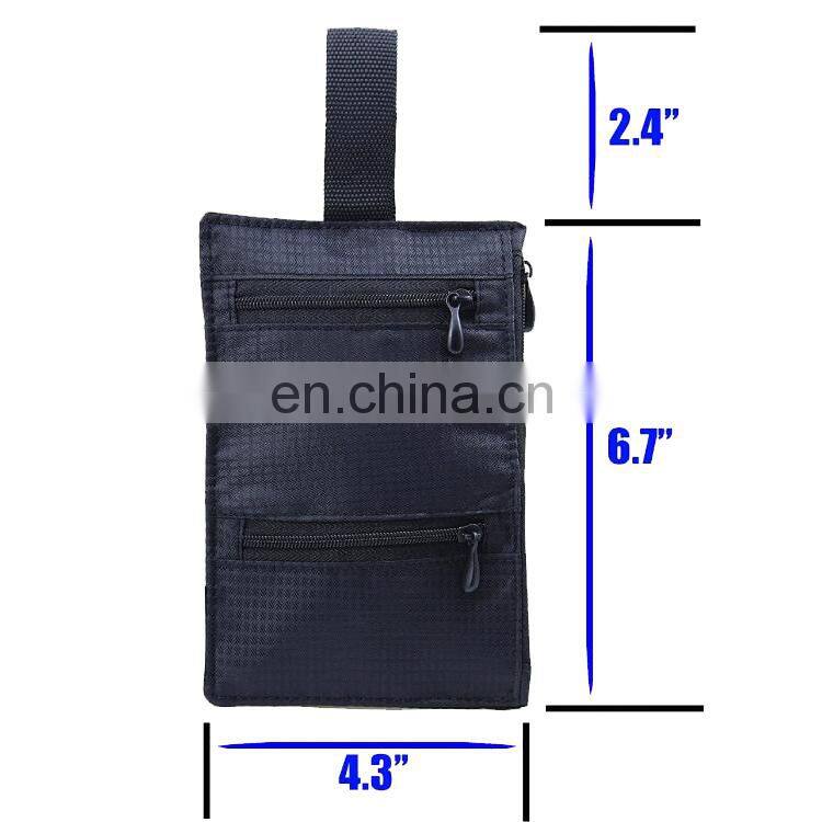 Admirable Passport Holder Hidden Belt Wallet RFID Protection