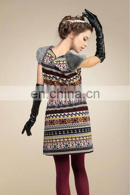 ladies high waist spaghetti strap sleeveless knitting dress for 2013 summer