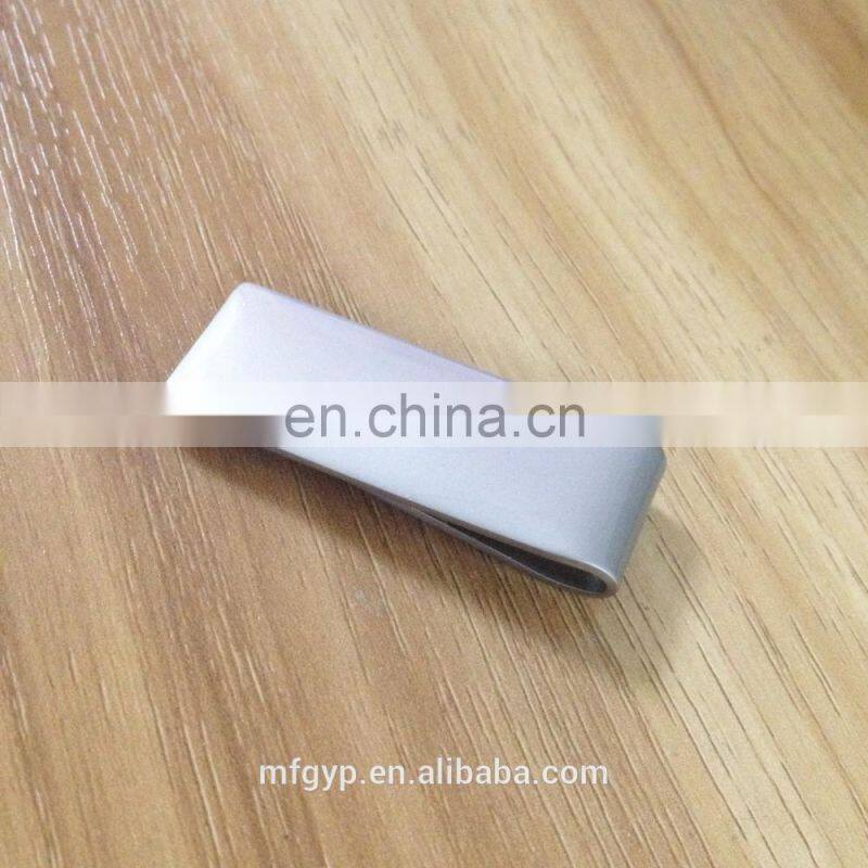 Free sample red plated money clip with spring