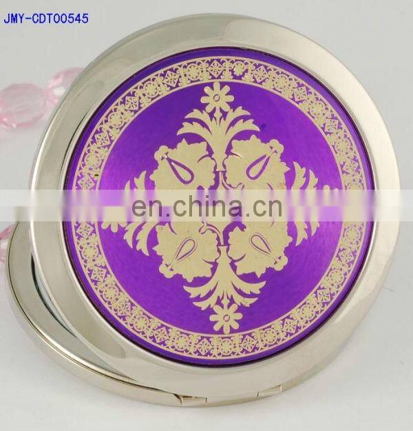 goldfish purple tone mini pocket makeup mirror