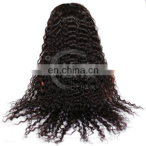 high quality swiss lace afro kinky curly beauty virgin brazilian human hair full lace wig for black women