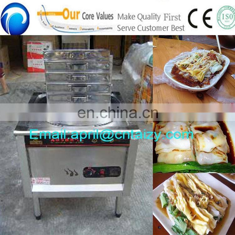 kitchen cooking stainless steel electric commercial rice roll steamer/rice noodle roll machine