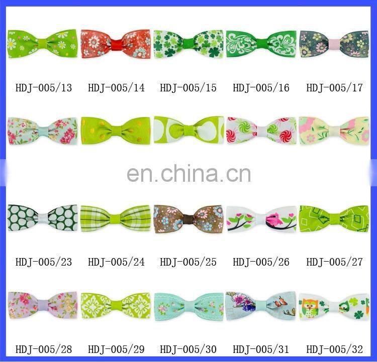 Stylish St Patrick's Day Green Baby Girls Hair Accessories Ribbon New Years Hair Bows Princess Hair Bow
