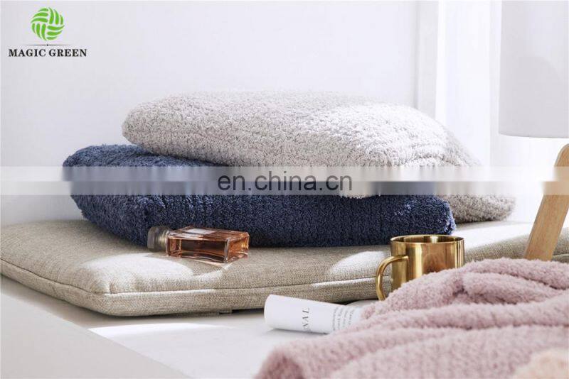 Barefoot Dreams super soft zero defect 100% polyester micro feather yarn knit bedcover blanket pillow case set cushion cover