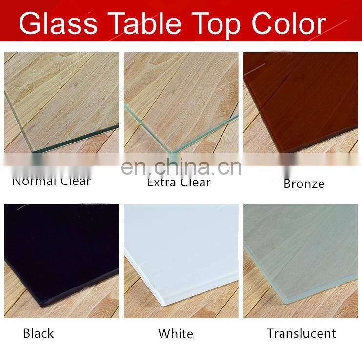 36" Inch Round Glass Table Top, 3/8" Thick, Ogee Edge, Tempered Glass
