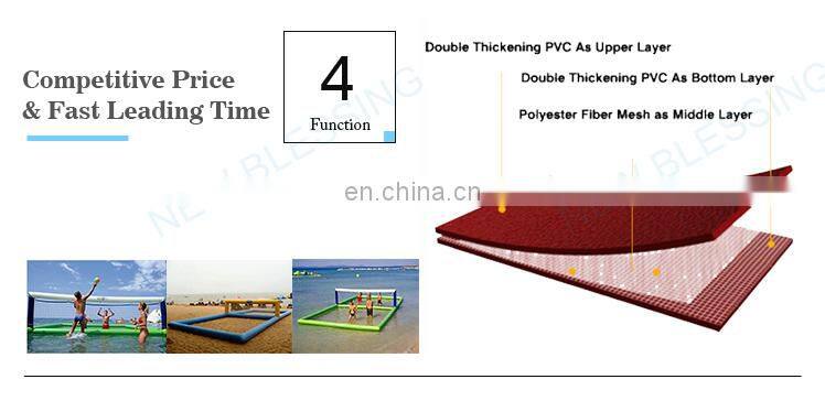 Used water sports equipment inflatable beach volleyball court