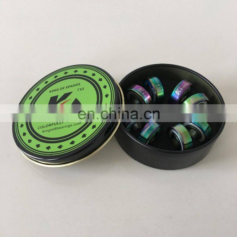 King of Diamonds Gold Titanium Skateboard Bearings