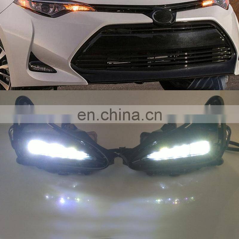 LED Daytime Running Lights DRL LED fog lights for Toyota Corolla 2017 2018 US Version