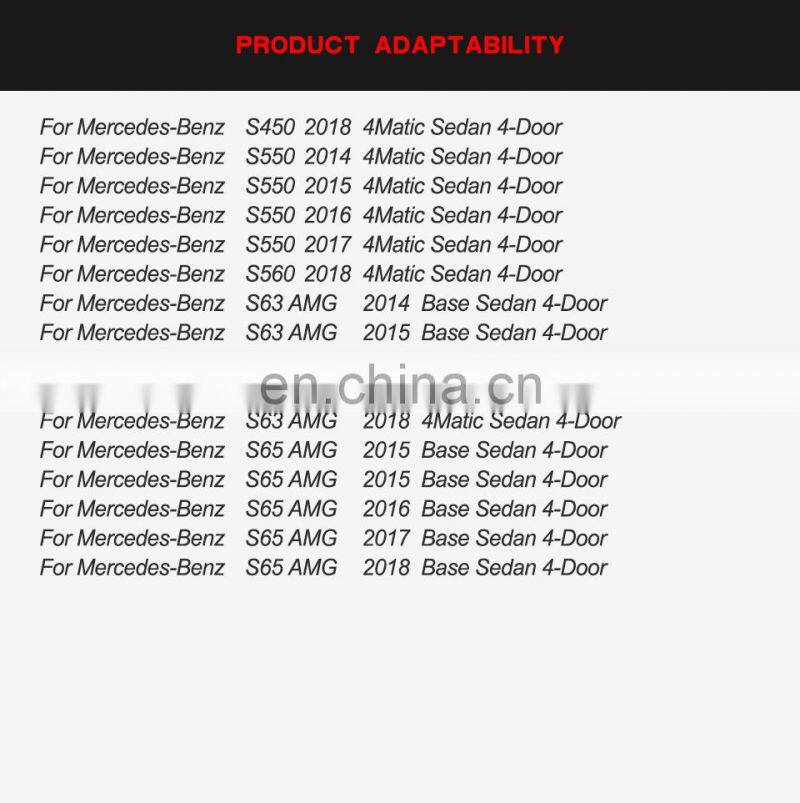 Carbon Fiber Side Skirts for Mercedes Benz S Class S63 S65 AMG Sedan 4-Door 14-18