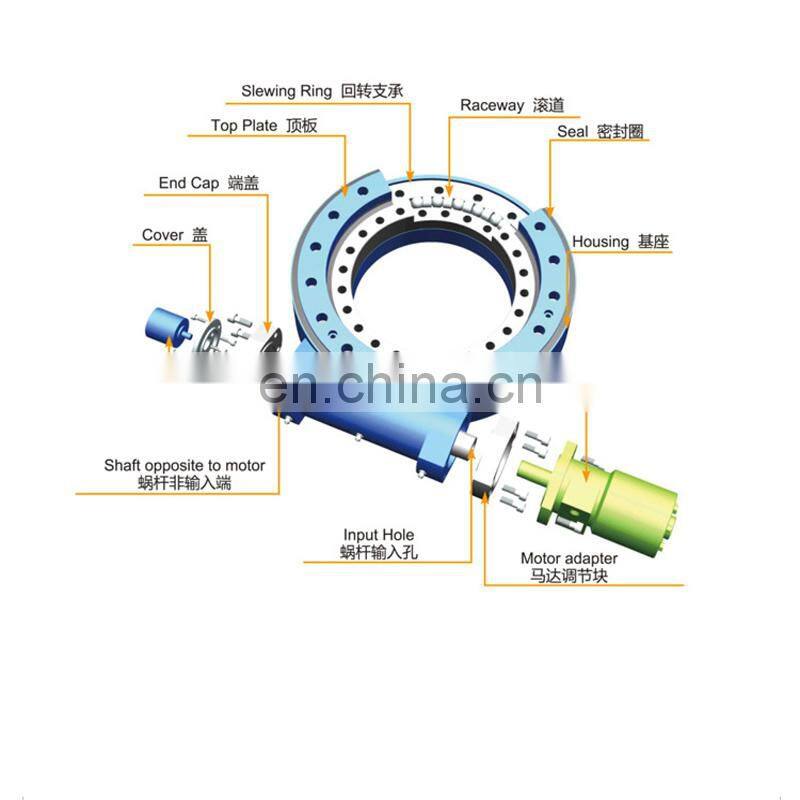 7" 9" Slewing Drive For 20 Square Meters Solar Panel SE7 SE9 With Hydraulic Motor 12V 24V DC Electric Motor Rotary Drive