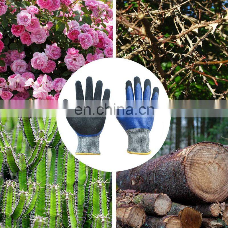 Blue Sandy Nitrile HPPE Sand Blasting Gloves