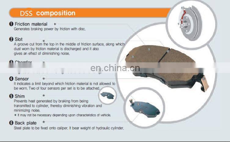 auto brake pad front 4605a198