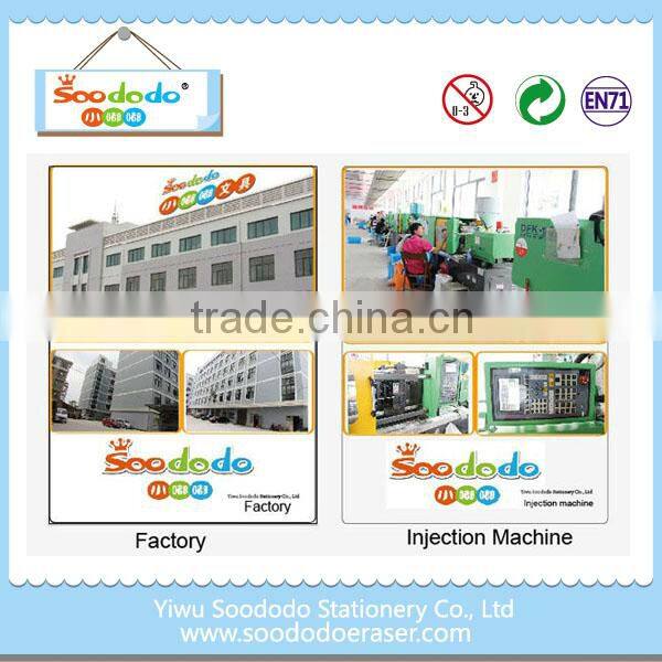 TPR wholesale pencil with flower shaped top eraser