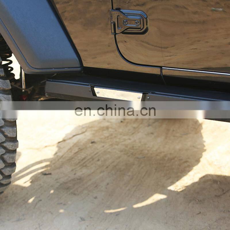 Black Running Board/bar with light for Jeep wrangler JL 2018+ side bar/step for Jeep auto accessories from Maiker