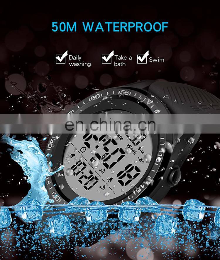 Sanda 6013 Big Screen Sport Dual Display Wrist Luxury Fitness Men Watch Other Quartz Digital Watches