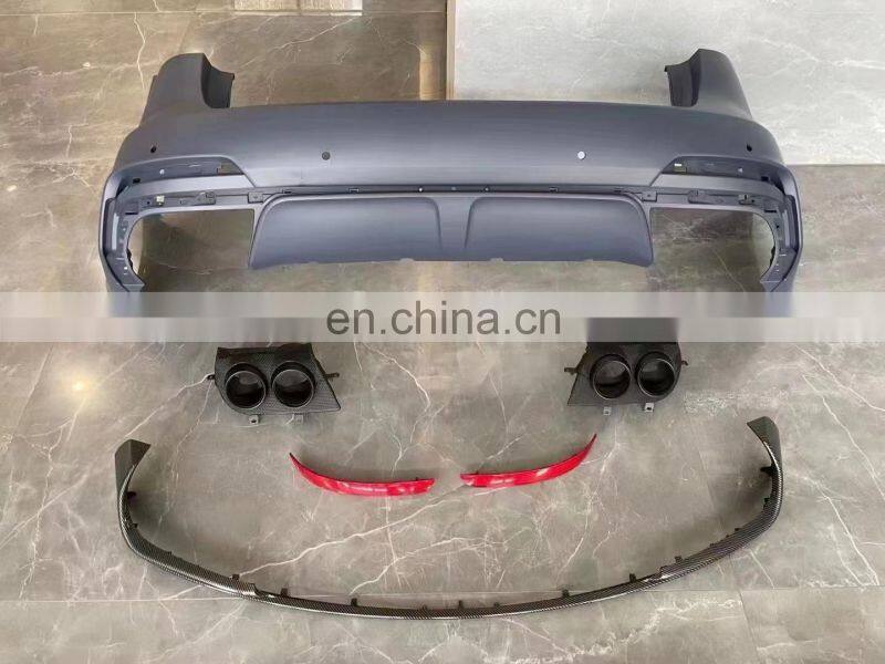 Runde Front Bumper Grille Side Skirts Wheel Eyebrow Rear Bumper Exhaust Tips For Maserati Levante Trofeo Style Body Kit