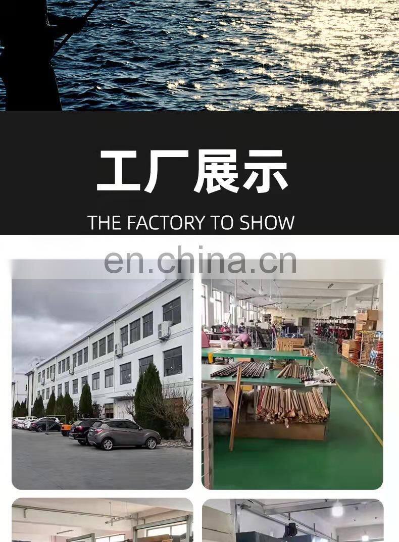 2 section solid or hollow carbon glass fiber fishing surf rod fiberglass