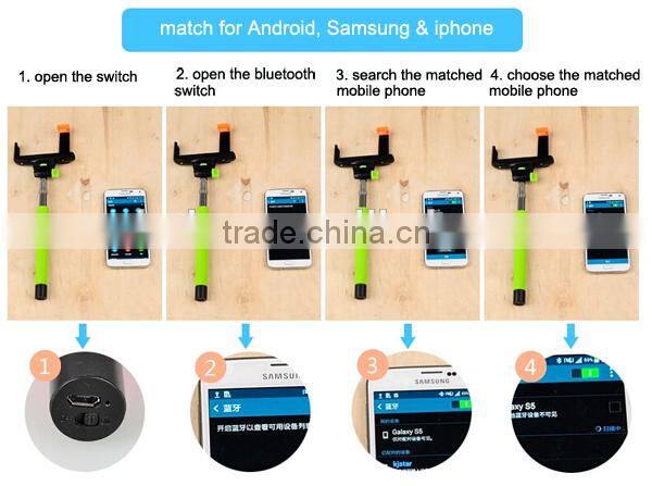 smartphone selfie stick with remote
