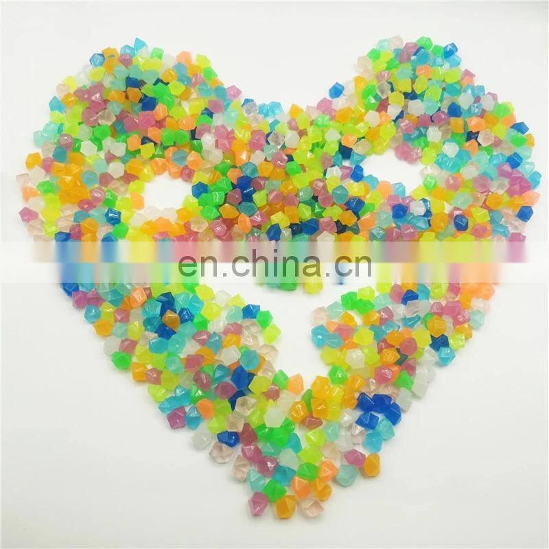 300pcs/Bag Outdoor Luminous Stones Glow In Dark Garden Pebbles Fish Tank Decoration Pebble Rocks