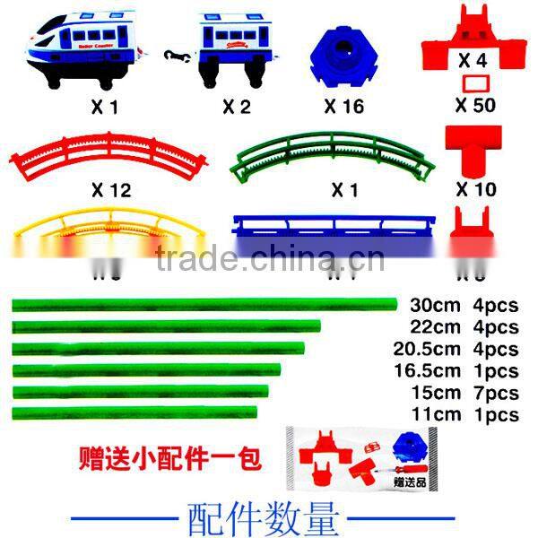 Intelligence early education high speed orbit toys, with train and light
